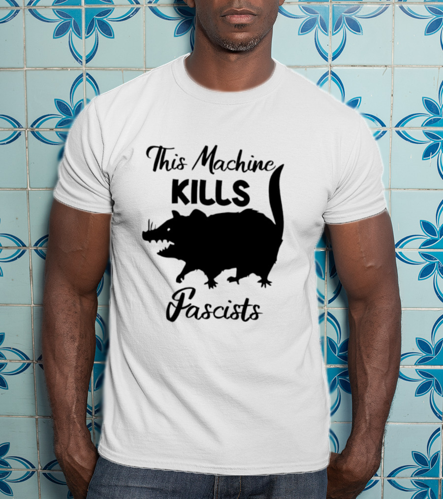 This Machine Kills Fascists Rat T-Shirt