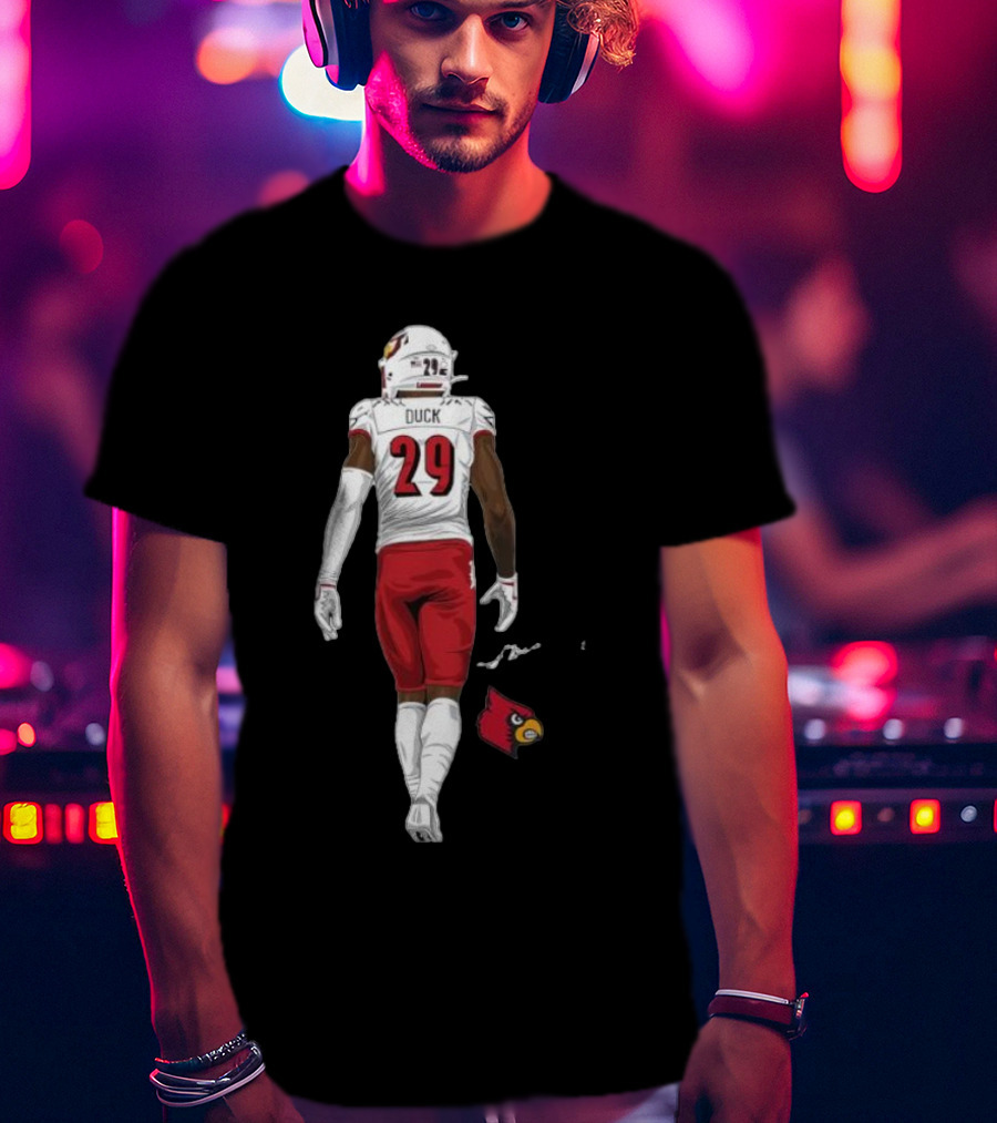 Storm Duck Louisville Cardinals Football Player Number 29 T-Shirt