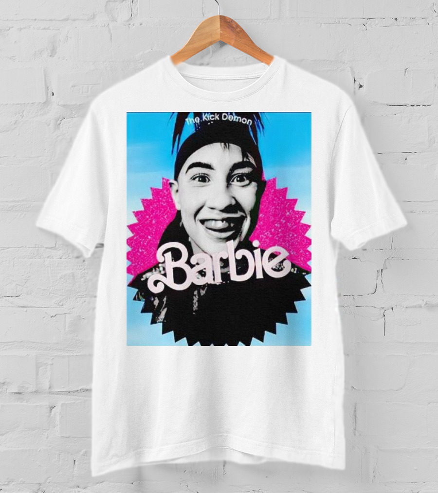 The Kick Demon Barbie Iconic Bold Face T-Shirt