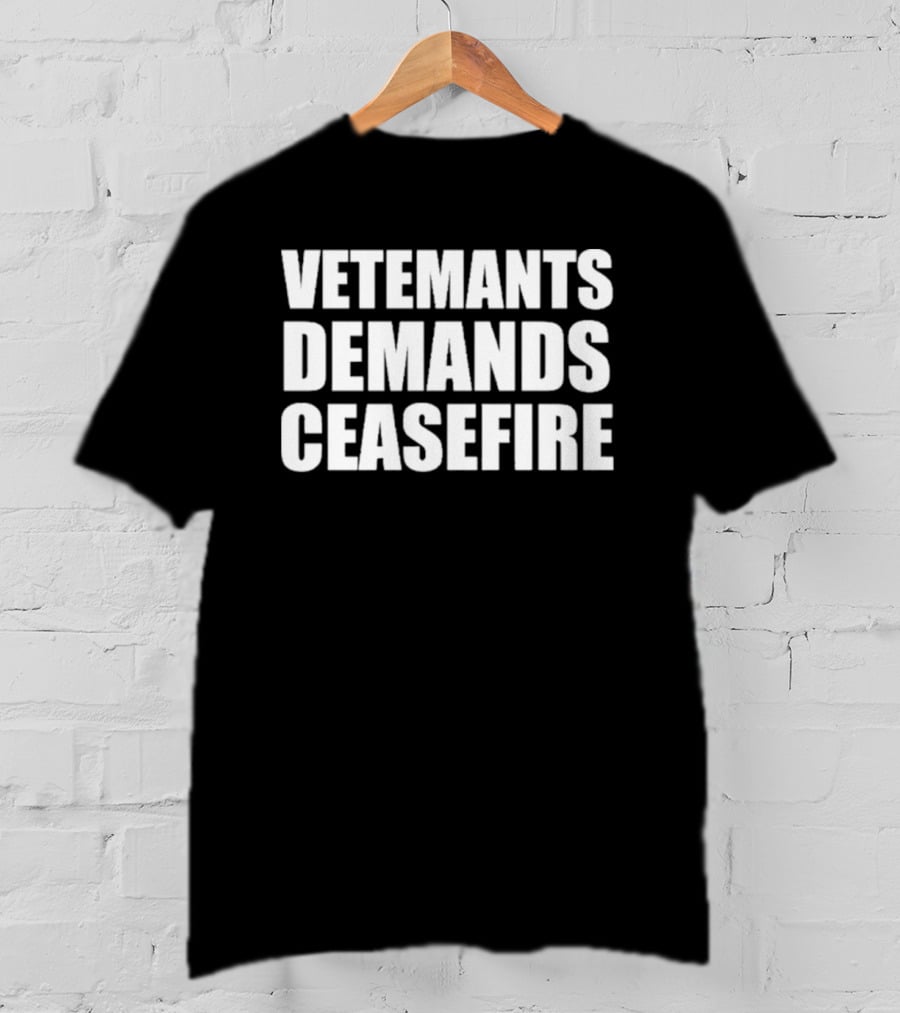 Vetements Demands Ceasefire T-Shirt