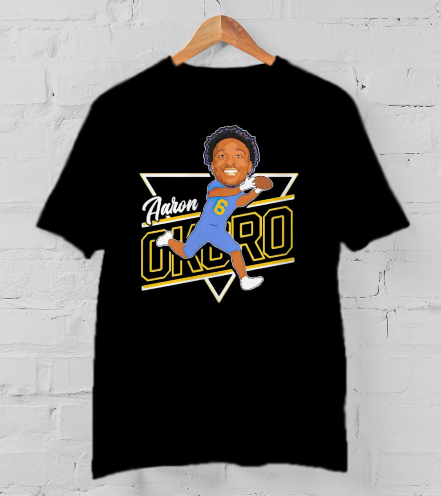 Aaron Okoro Football Caricature Signature 6 Jersey T-Shirt