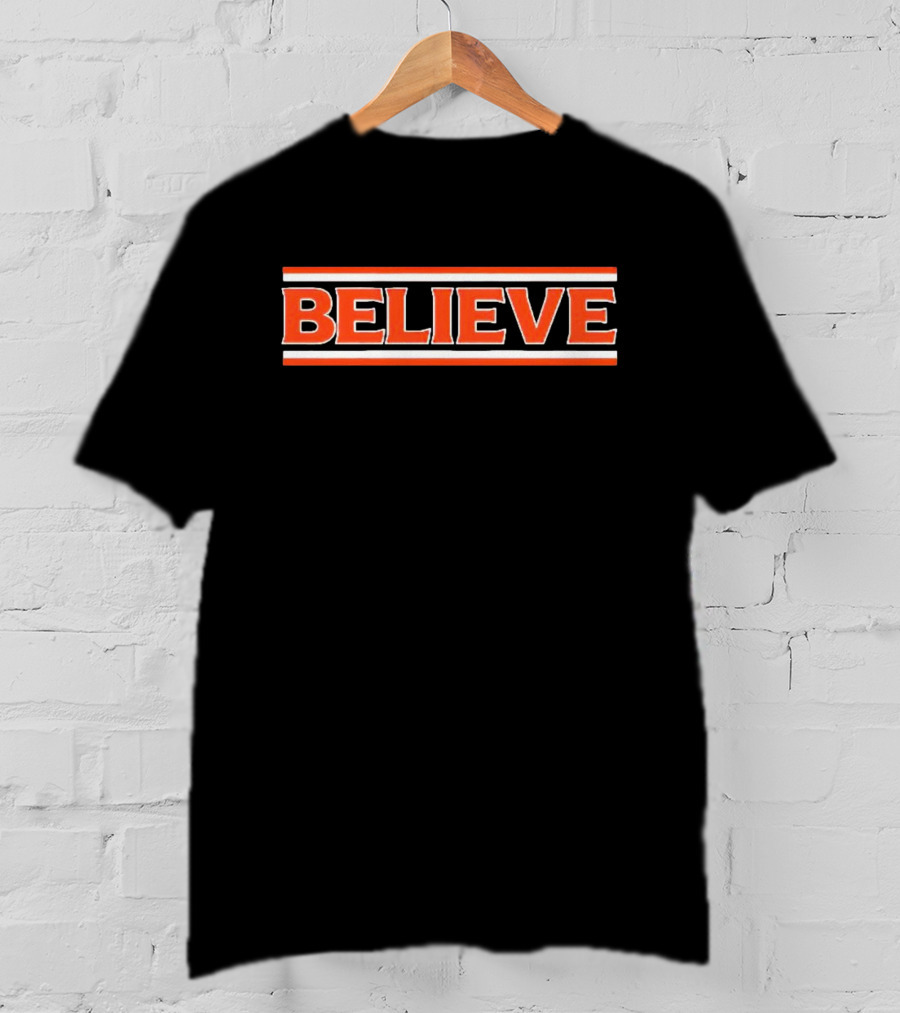 Cleveland Football Believe Browns Team Spirit T-Shirt