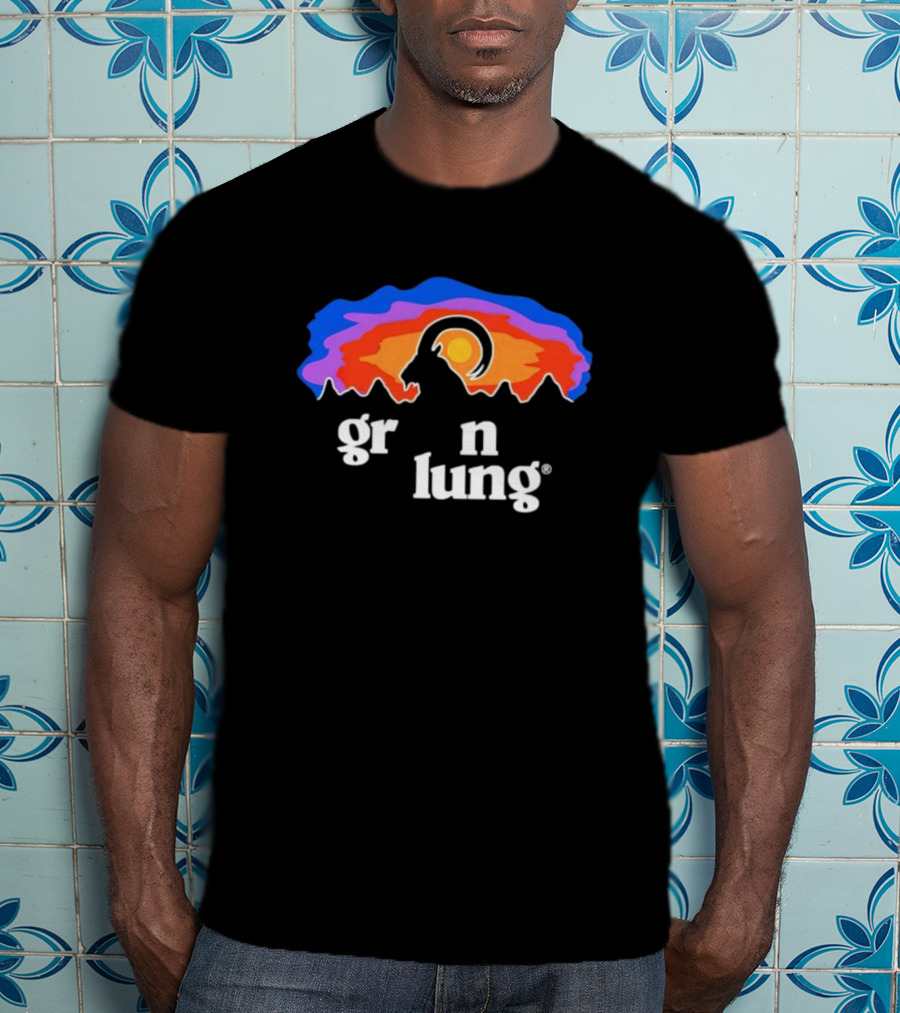 Goatagonia Gr N Lung Sunset Mountain Goat T-Shirt