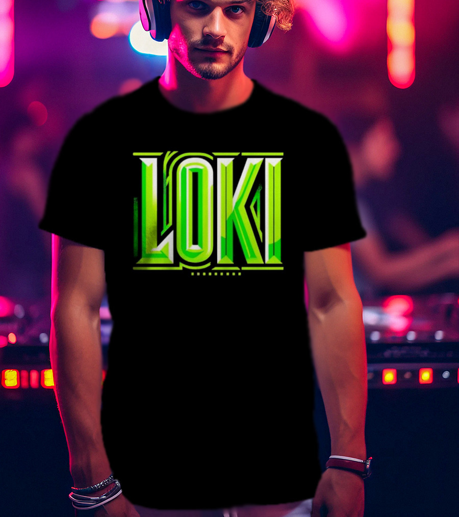 Loki Marvel Series Green Gradient T-Shirt