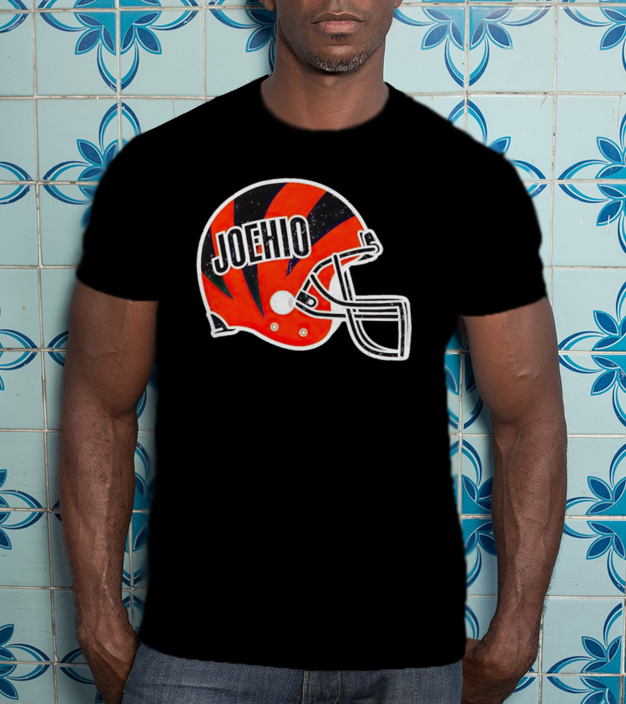 Cincinnati Bengals Joehio Football Helmet T-Shirt