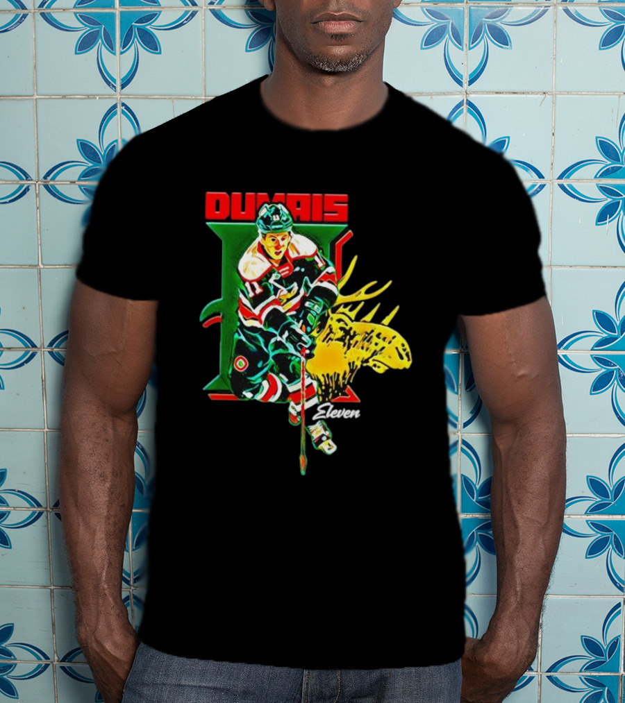 Dumais Eleven Halifax Mooseheads Hockey Player Image T-Shirt