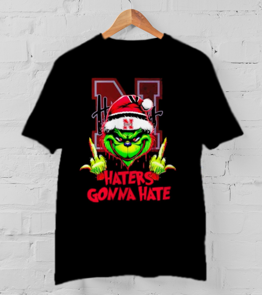 Nebraska Cornhuskers Grinch Haters Gonna Hate T-Shirt