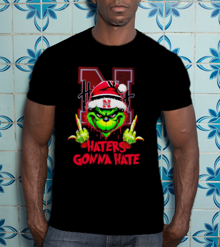 Nebraska Cornhuskers Grinch Haters Gonna Hate T-Shirt