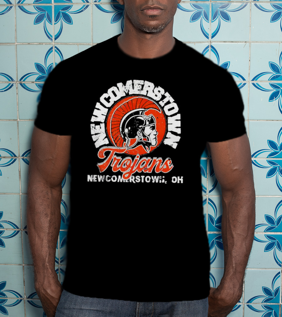 Newcomerstown Trojans Newcomerstown OH Helmet Emblem T-Shirt