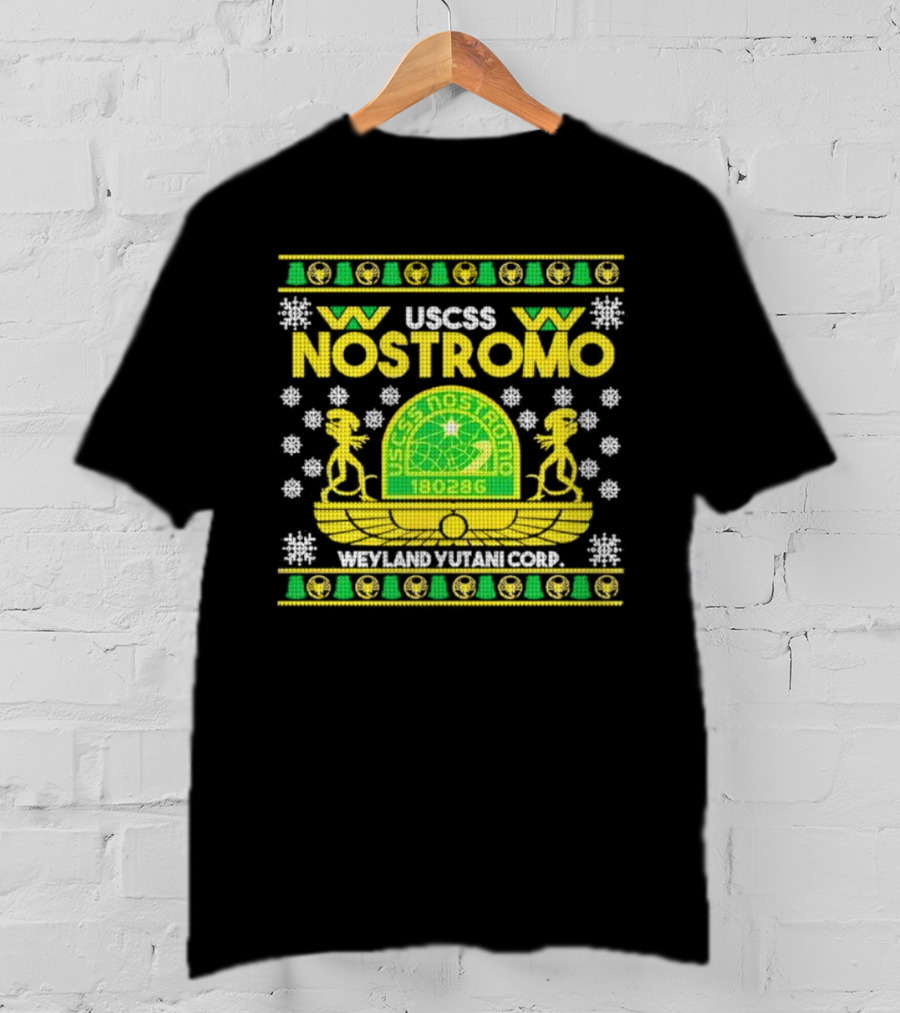 USCSS Nostromo Weyland Yutani Corp Snowflake Alien T-Shirt