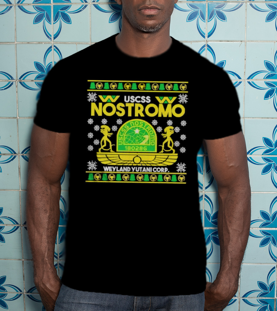 USCSS Nostromo Weyland Yutani Corp Snowflake Alien T-Shirt