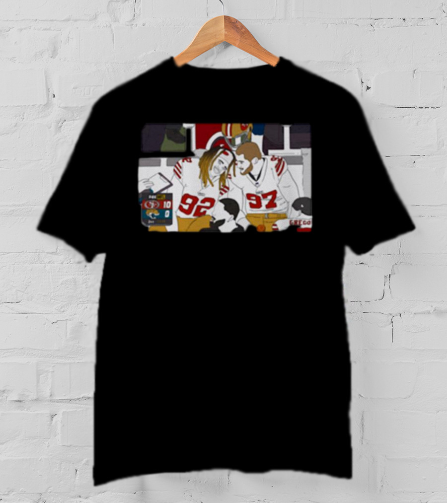 San Francisco 49ers Bromance Young And Bosa Football Friends T-Shirt