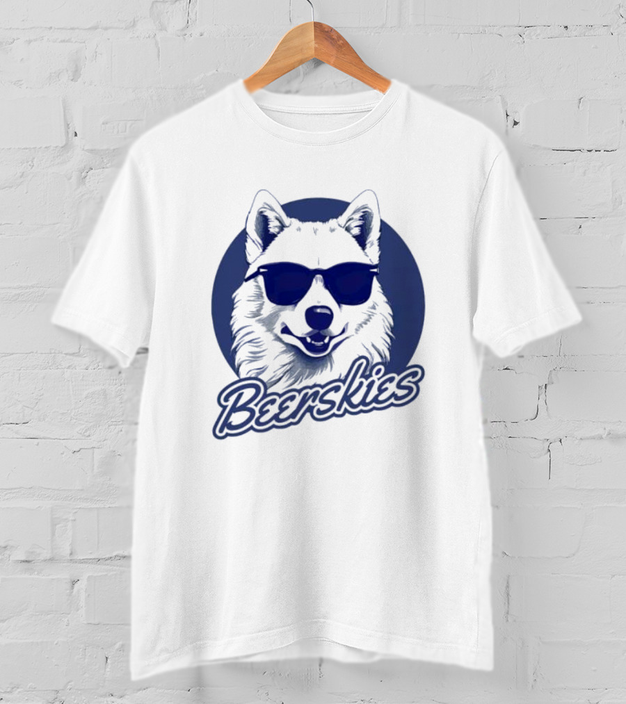 Beerskies Dog With Sunglasses T-Shirt