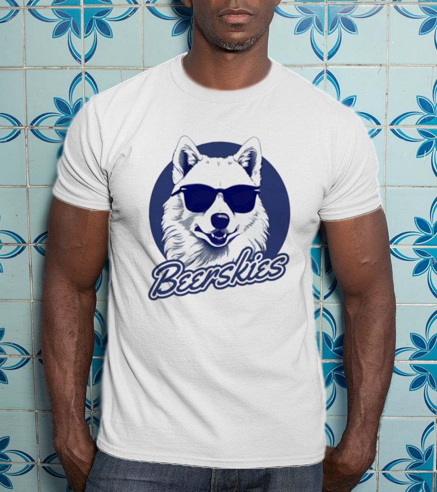 Beerskies Dog With Sunglasses T-Shirt