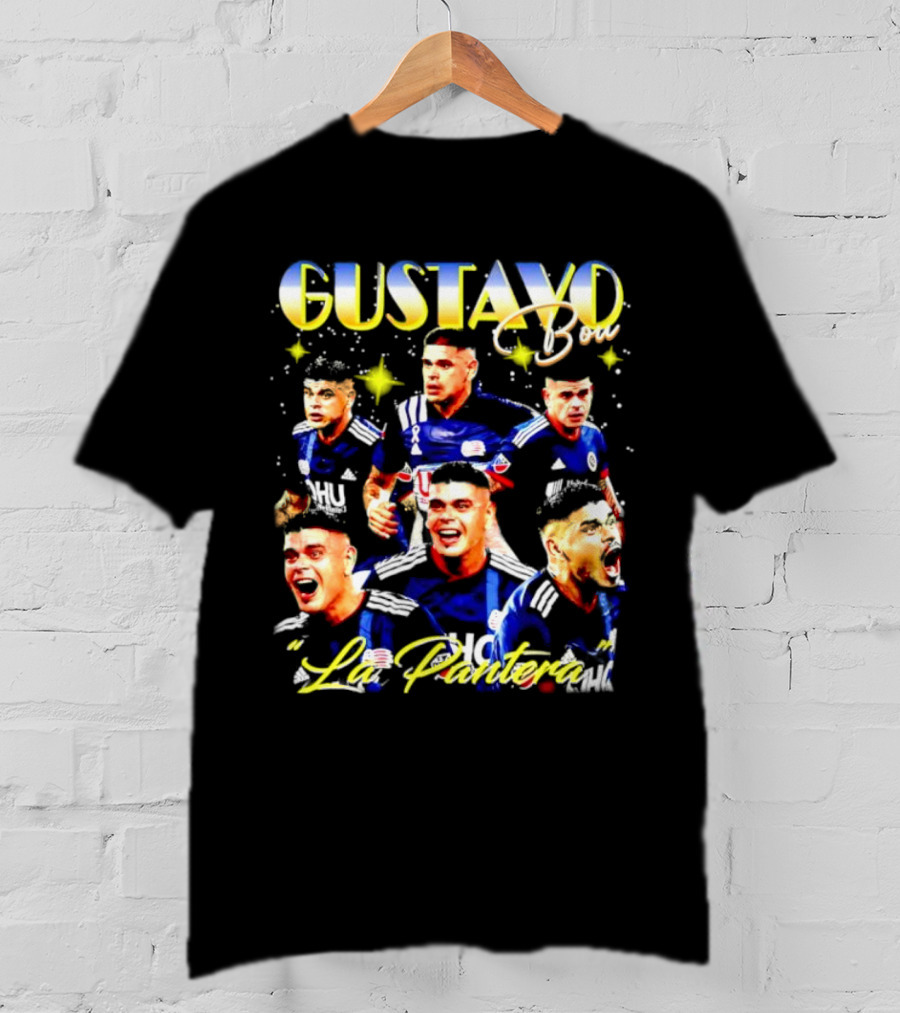 Gustavo Bou La Pantera New England Revolution Star T-Shirt