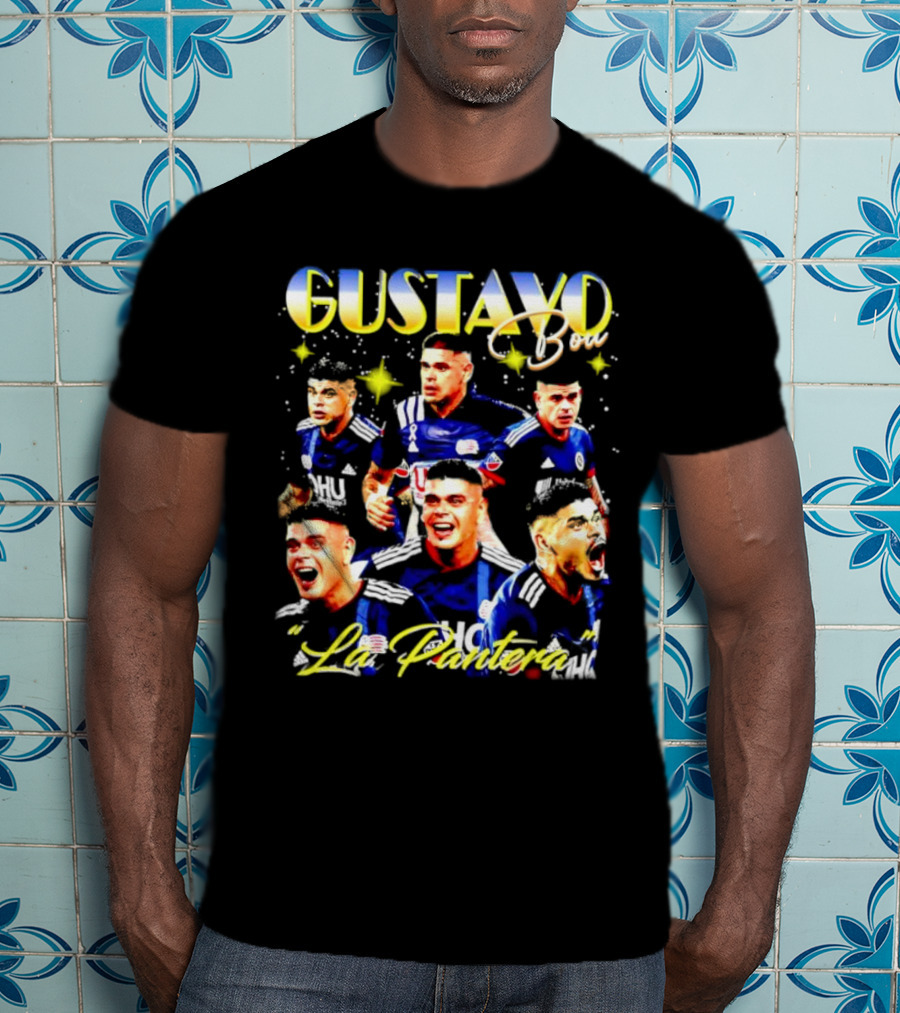Gustavo Bou La Pantera New England Revolution Star T-Shirt