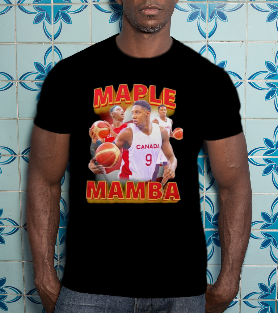 Maple Mamba Canada Basketball Player Number 9 T-Shirt