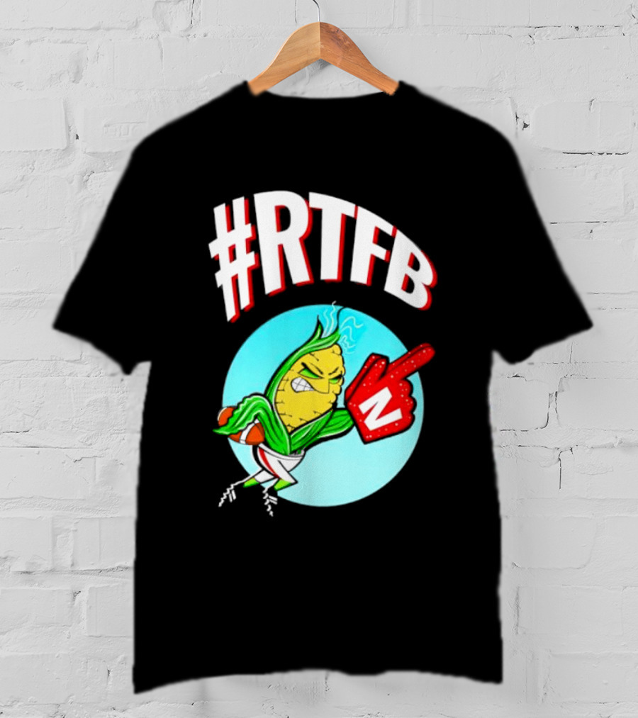 RTFB Nebraska Cobby Corn Football T-Shirt