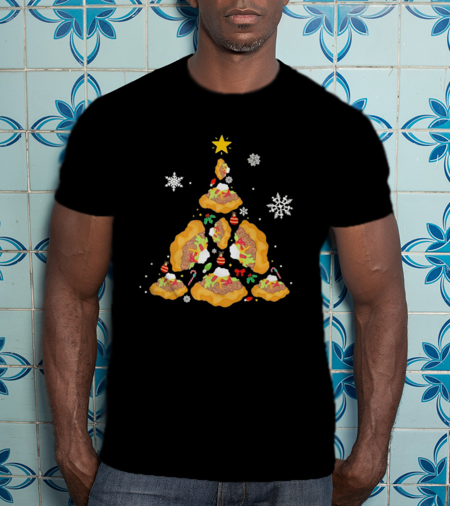 Oh Taco Christmas Tree Festive Holiday Taco Christmas Tree T-Shirt