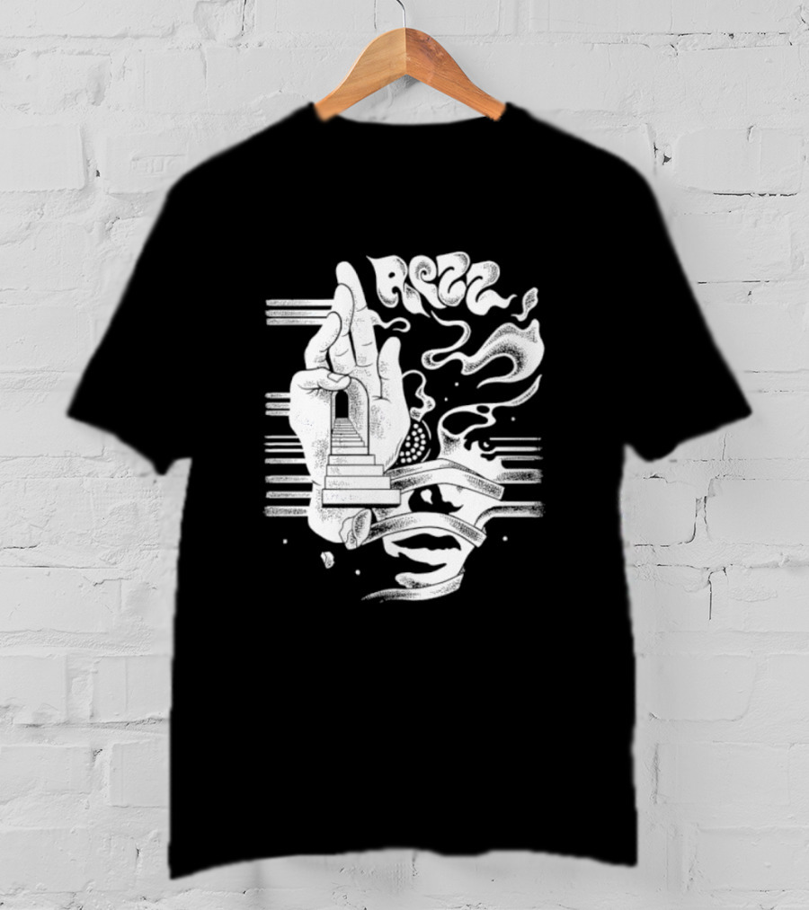 Rezz Perception Hand Staircase And Psychedelic Elements T-Shirt