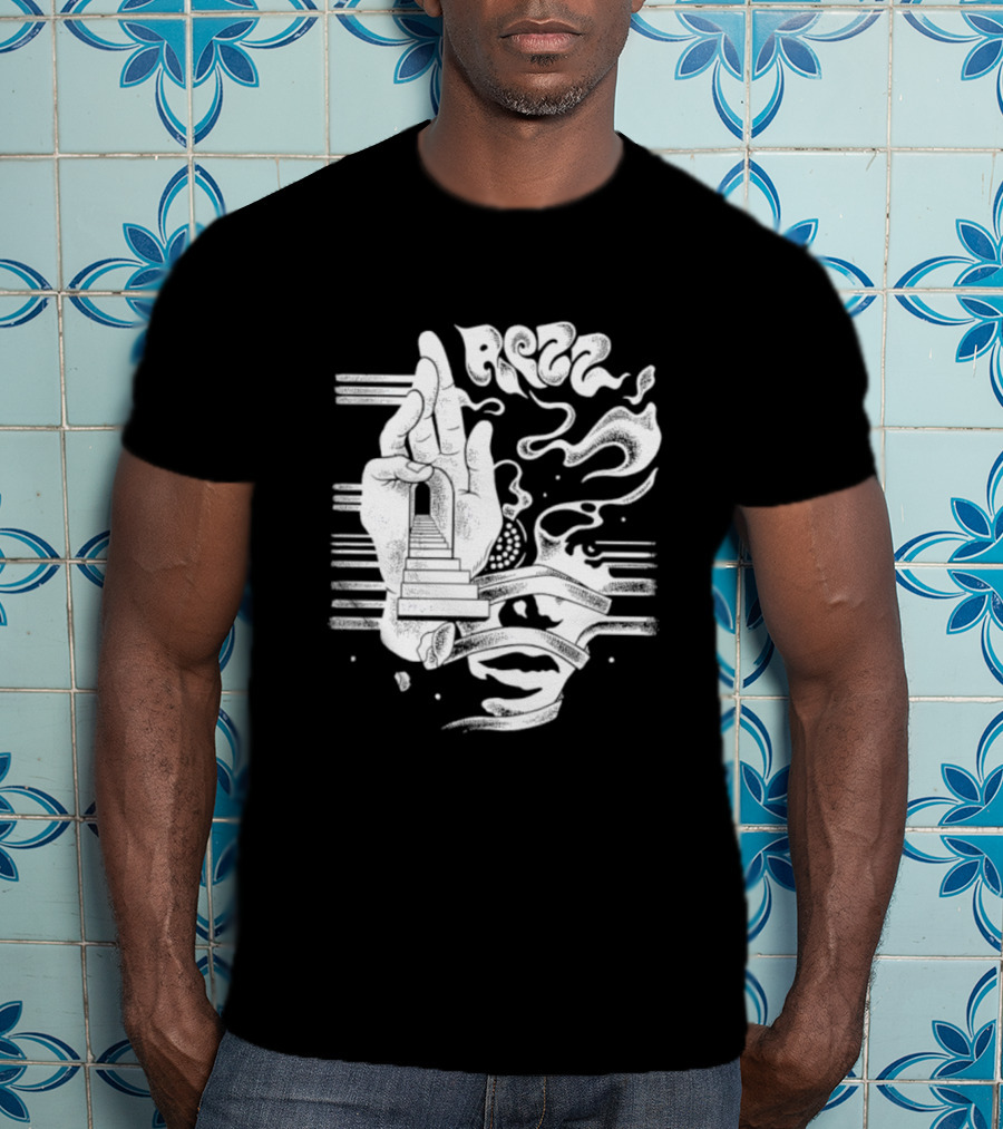 Rezz Perception Hand Staircase And Psychedelic Elements T-Shirt