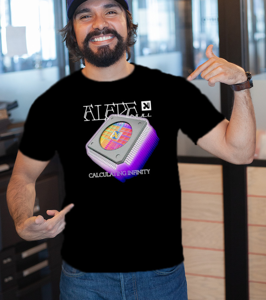 Aleph Null Calculating Infinity With Chip T-Shirt