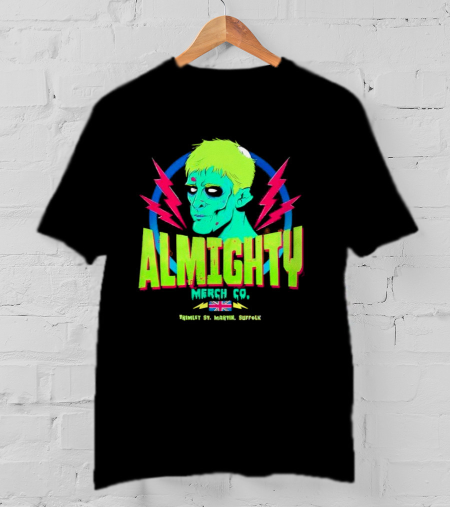 Almighty Merch Co. Frankenstein Illustration Trimley St. Martin Suffolk T-Shirt