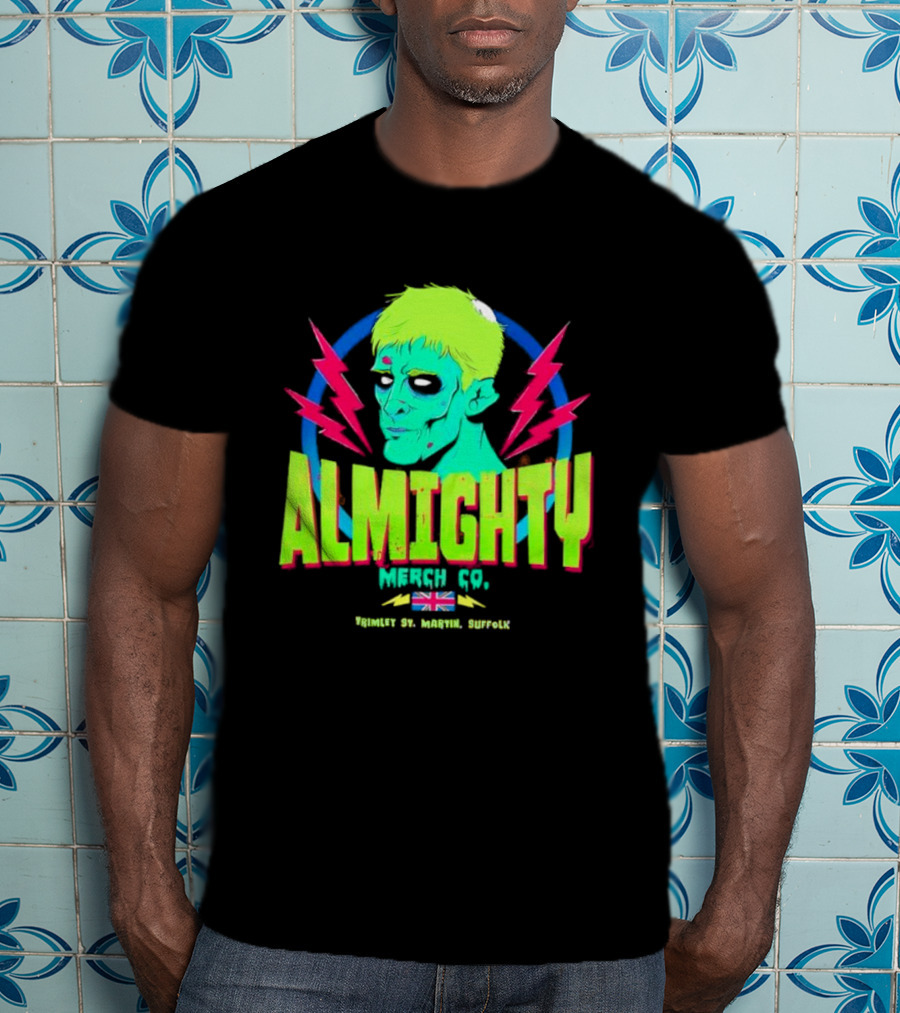 Almighty Merch Co. Frankenstein Illustration Trimley St. Martin Suffolk T-Shirt