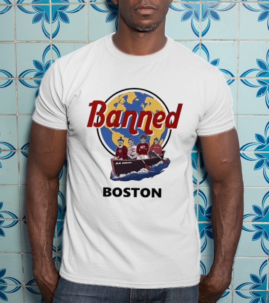 Banned Boston World Traveler Silhouette Adventure T-Shirt