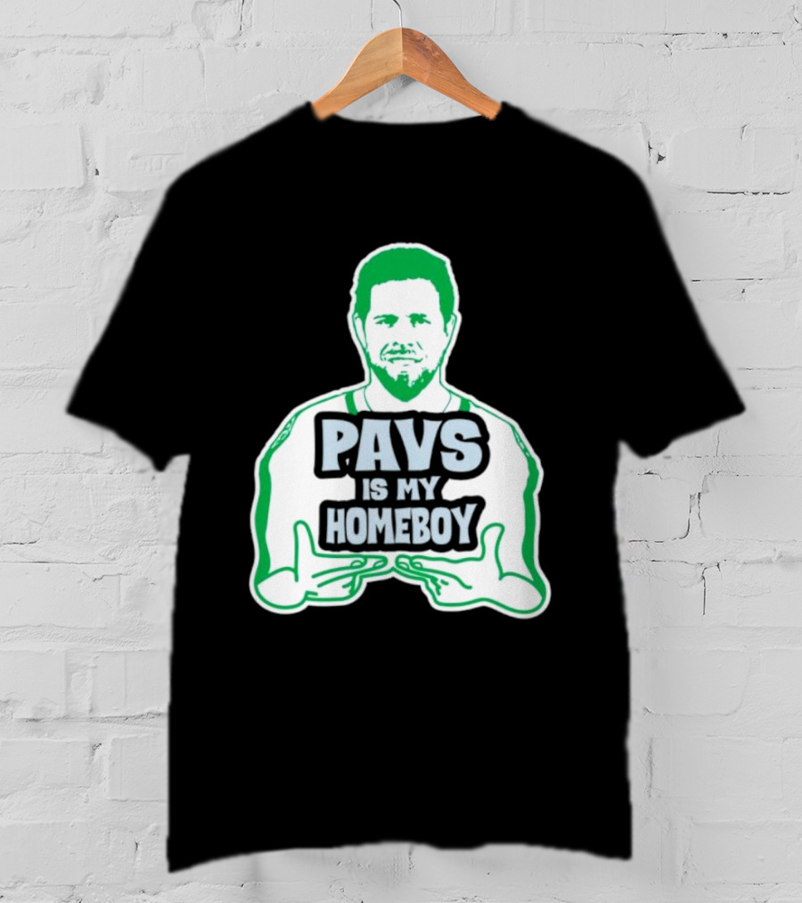 Dallas Stars Pavs Is My Homeboy Green And White T-Shirt
