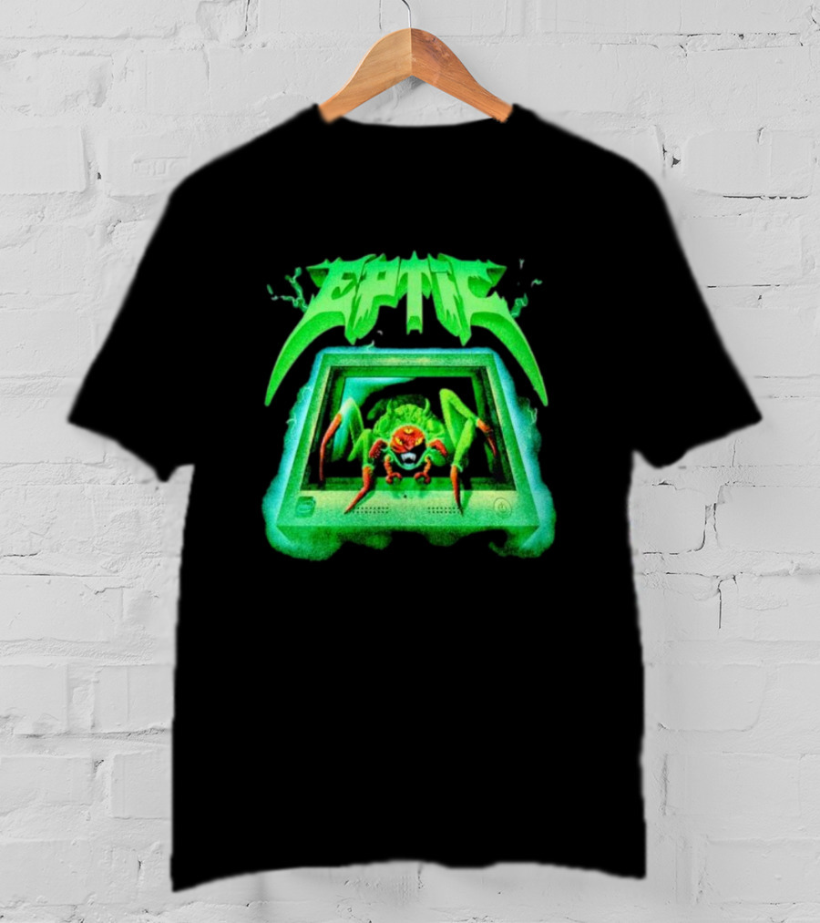 Eptic Interweb Vintage Spider On Screen T-Shirt