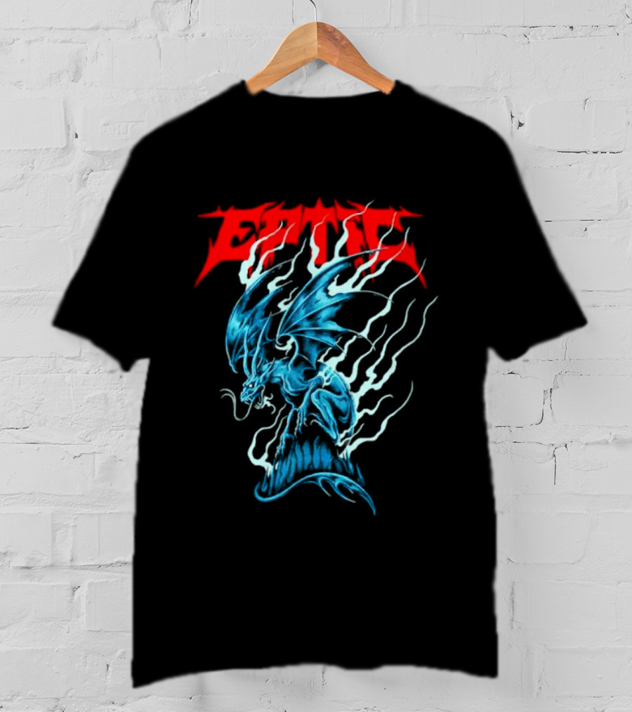 Eptic Blue Dragon Flame Art Collaboration With Yara Noe T-Shirt