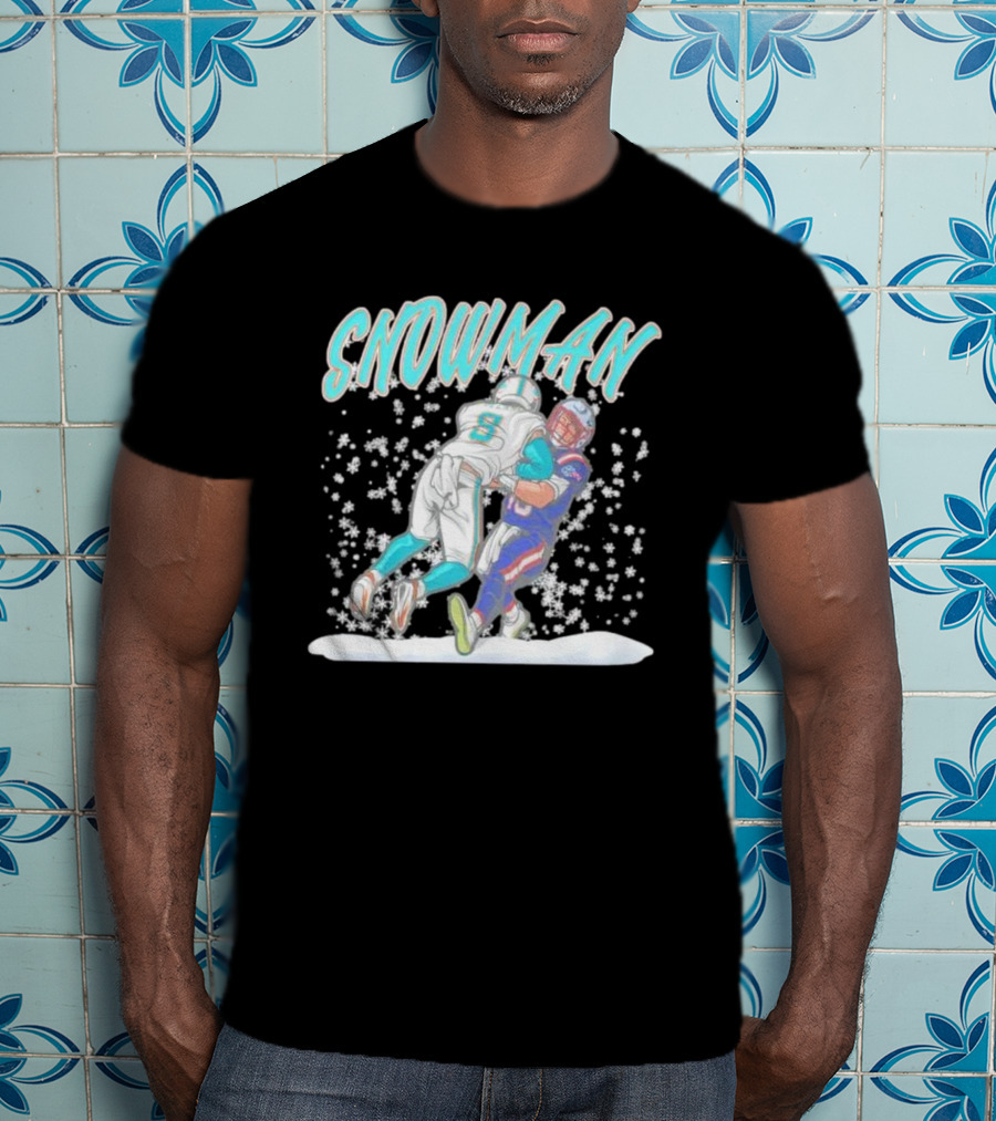 SNOWMAN Jevon Holland Tackle Football Action Scene T-Shirt