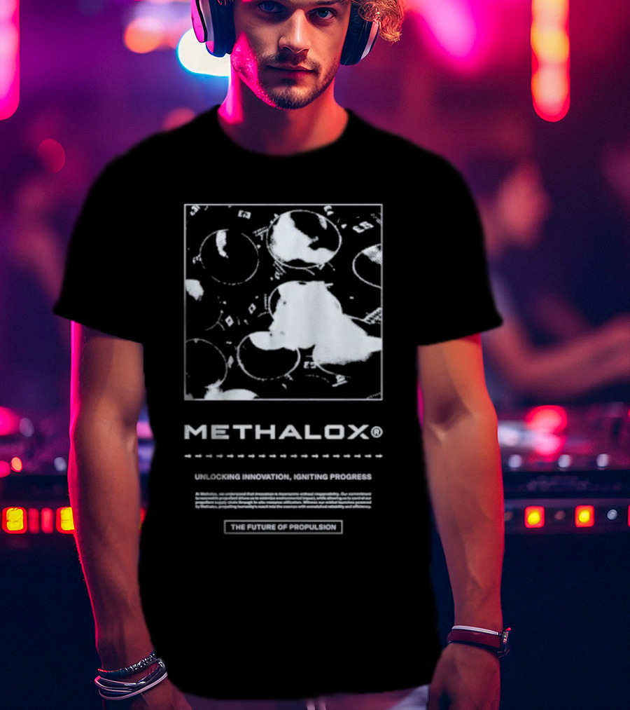 Methalox The Future Of Propulsion Unlocking Innovation, Igniting Progress T-Shirt