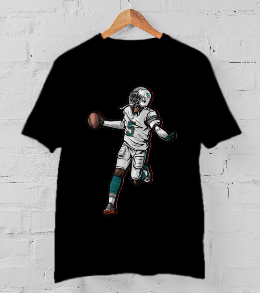 Miami Dolphins Jalen Football Player Number 5 T-Shirt