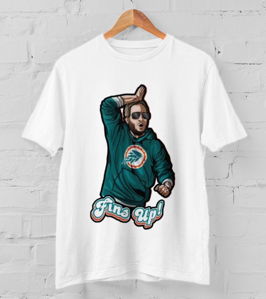 Mike McDaniel Fins Up Miami Dolphins Coach Motivation T-Shirt