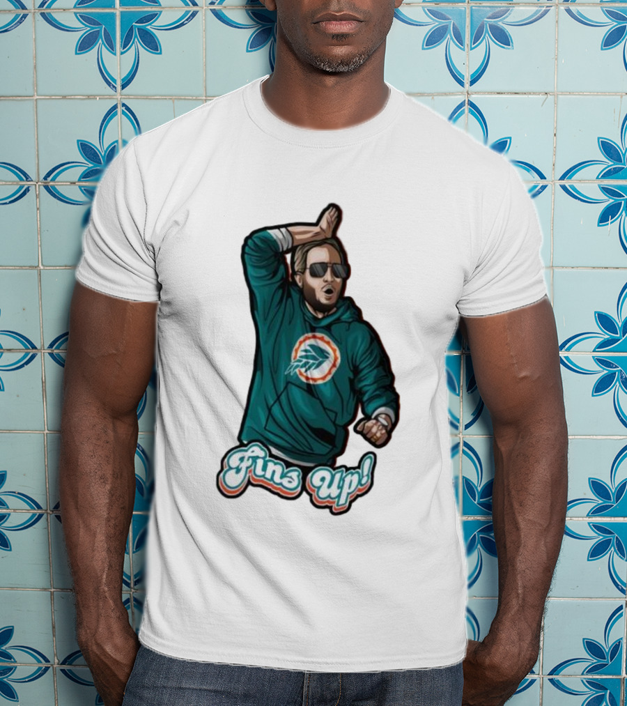 Mike McDaniel Fins Up Miami Dolphins Coach Motivation T-Shirt
