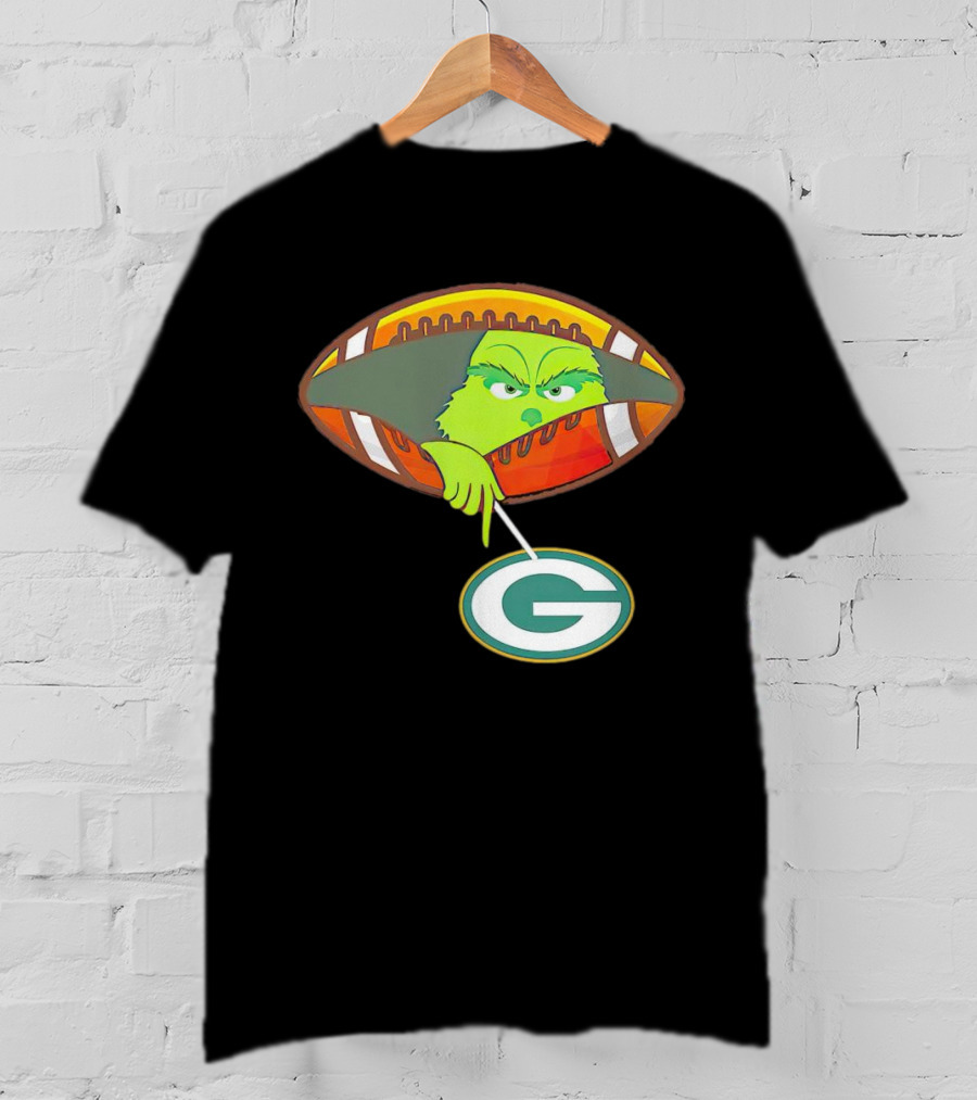 Grinch Ew Football Green Bay Packers Mockery T-Shirt