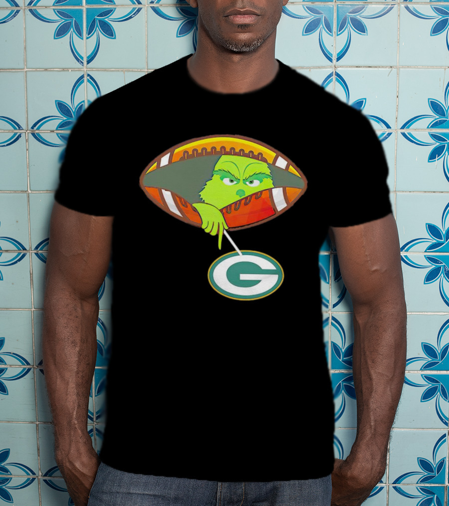 Grinch Ew Football Green Bay Packers Mockery T-Shirt