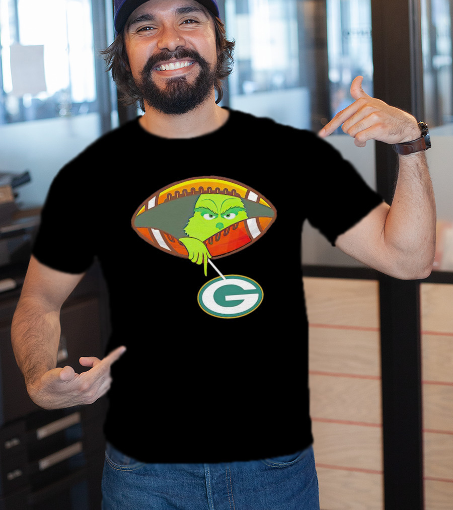 Grinch Ew Football Green Bay Packers Mockery T-Shirt
