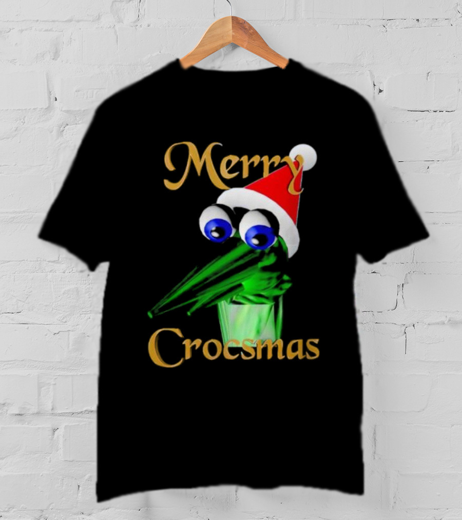 Merry Crocsmash Kekcroc Christmas Santa Hat T-Shirt