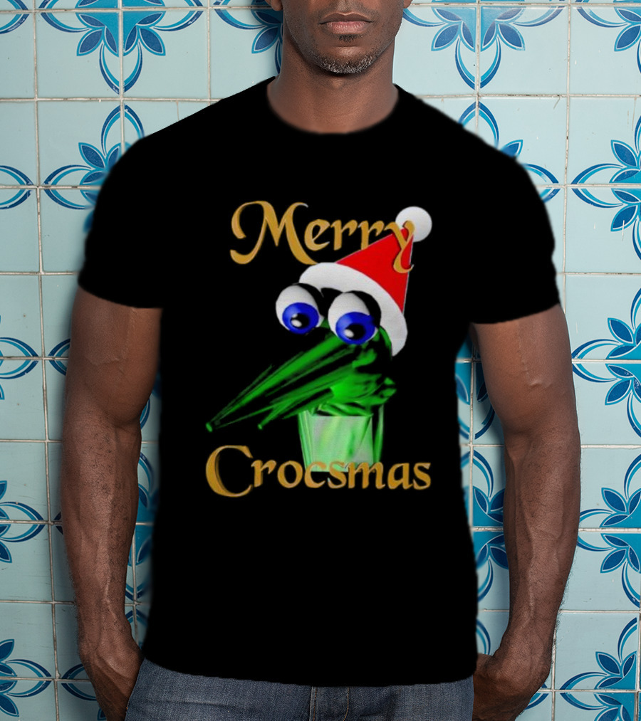 Merry Crocsmash Kekcroc Christmas Santa Hat T-Shirt
