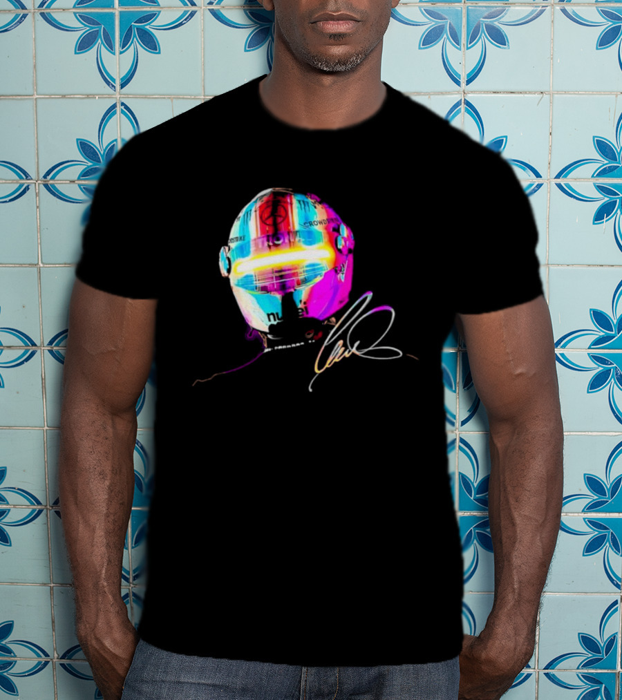 Lewis Hamilton Rainbow Signature Helmet T-Shirt