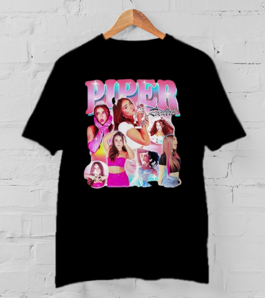 Piper Rockelle Glamorous Fashion Collage With Cat And Friends T-Shirt