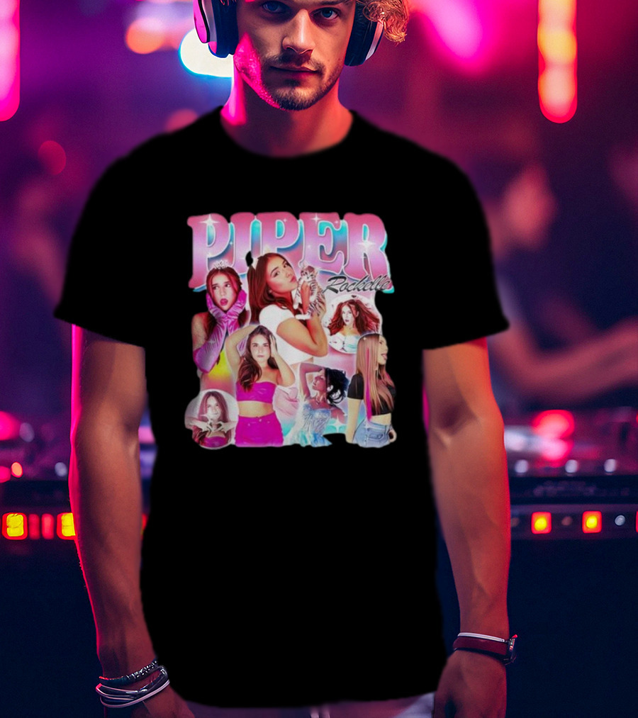 Piper Rockelle Glamorous Fashion Collage With Cat And Friends T-Shirt