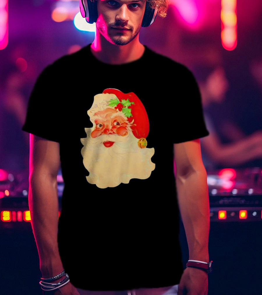 Santa Claus Vintage 1960s Christmas Nostalgia T-Shirt