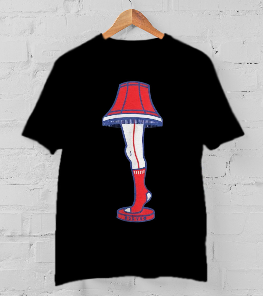Boston Red Sox Leg Lamp Holiday T-Shirt