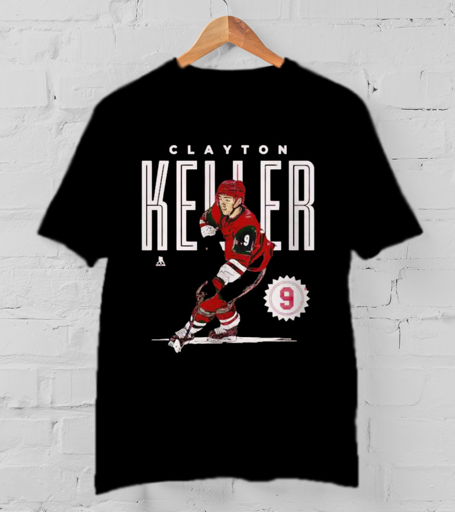 CLAYTON KELLER ARIZONA NUMBER 9 HOCKEY PLAYER T-Shirt