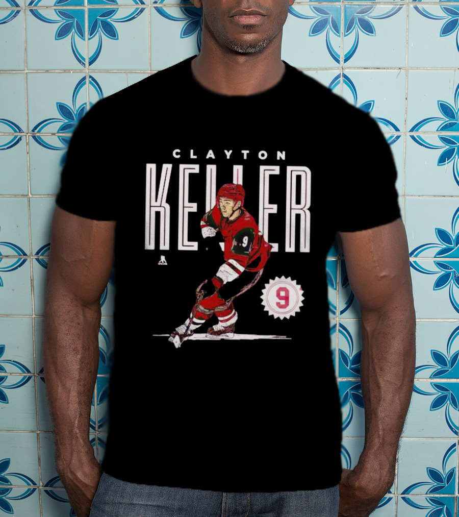 CLAYTON KELLER ARIZONA NUMBER 9 HOCKEY PLAYER T-Shirt