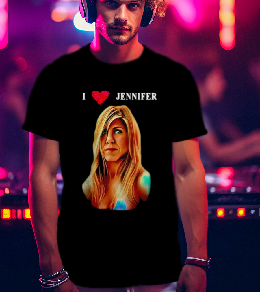 I Love Jennifer Iconic Fan Tribute Heart T-Shirt